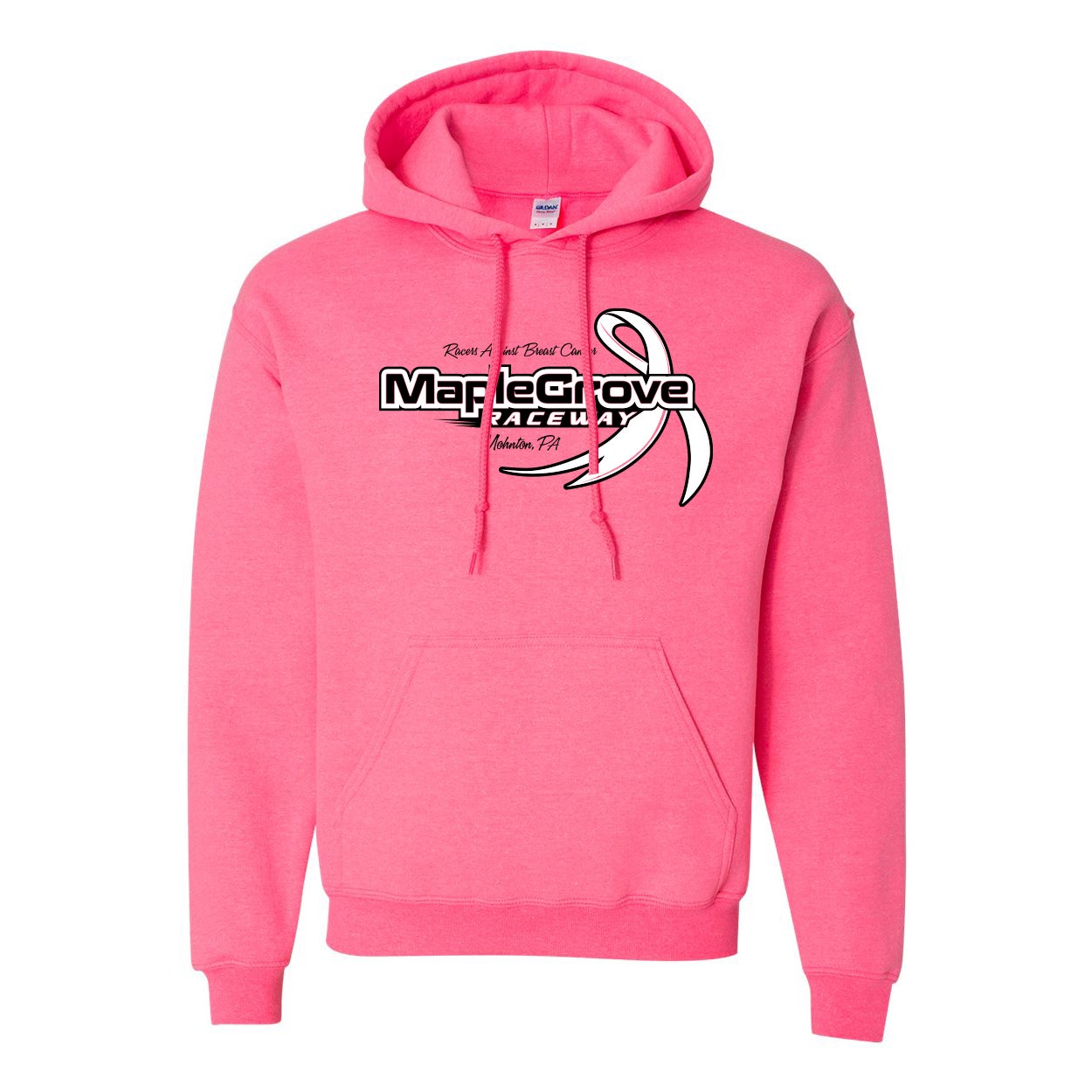 MG23 Pink Breast Cancer Hoodie Maple Grove Raceway